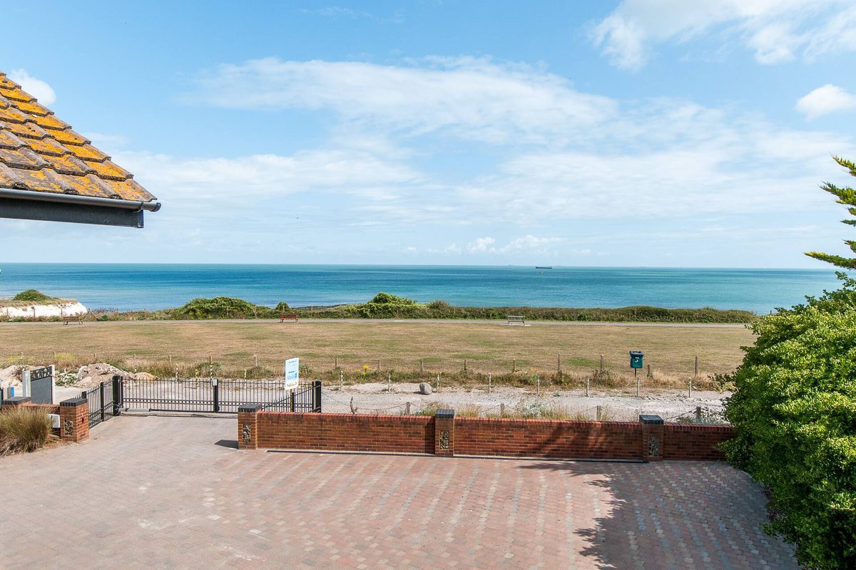 Panoramic sea view from Botany Bay Beach House in Kingsgate, Broadstairs